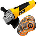Kit Esmerilhadeira Angular 5 Pol. 600W - LITH-LT3035 + 10 Discos de Corte FORTGPRO