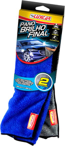 Pano de Limpeza Automotiva Brilho Final 2 Unidadades - Luxcar