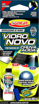 Removedor de Manchas de Chuva Ácida Vidro Novo - Luxcar