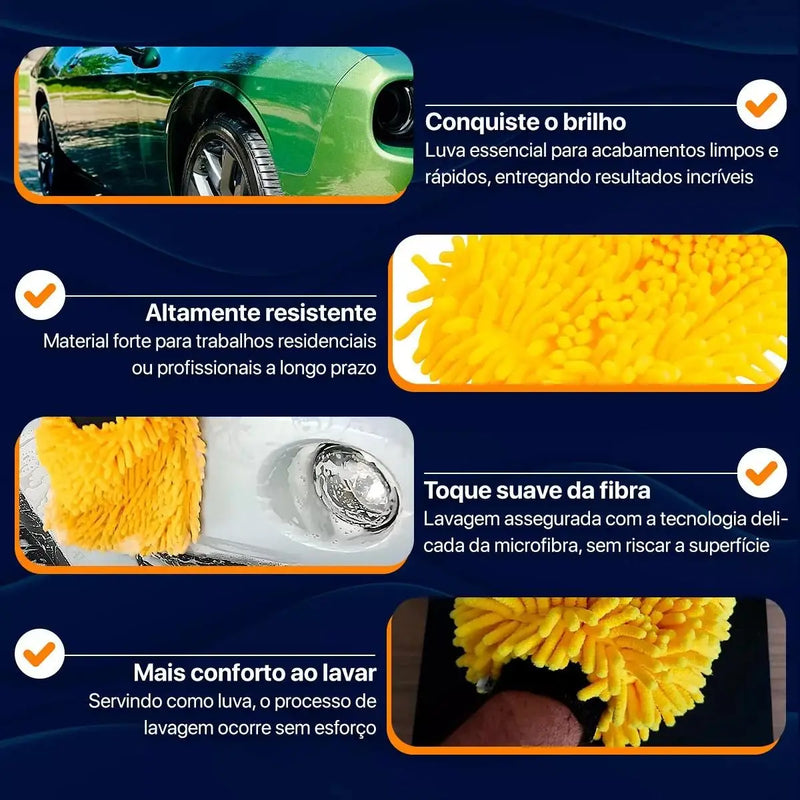 Luva de Microfibra Premium Multiuso - Vonder