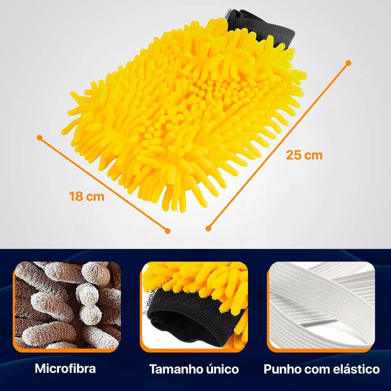 Luva de Microfibra Premium Multiuso - Vonder