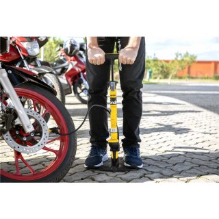 Bomba Para Encher Pneus Reforçada Com Manômetro Indica Pressão 60 cm VONDER