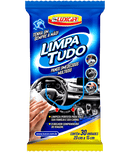 Pano Umidecidos automotivo limpa tudo - c/ 30 unidades Luxcar