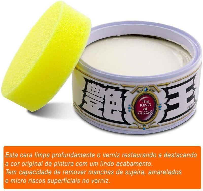 Cera Sintética Efeito Limpante para Tons Claros Alto Brilho - SOFT99