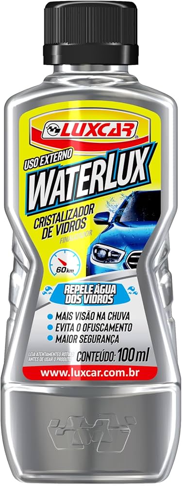 Cristalizador De Vidros Waterlux Luxcar 100Ml