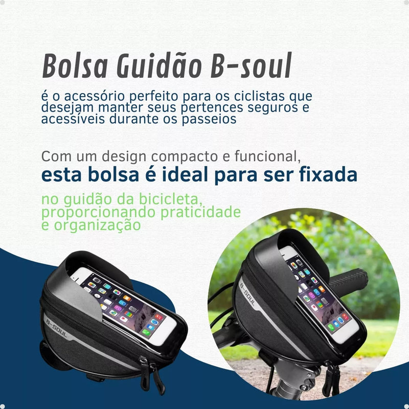 Bolsa suporte de celular para bike - impermeável (B-Soul)