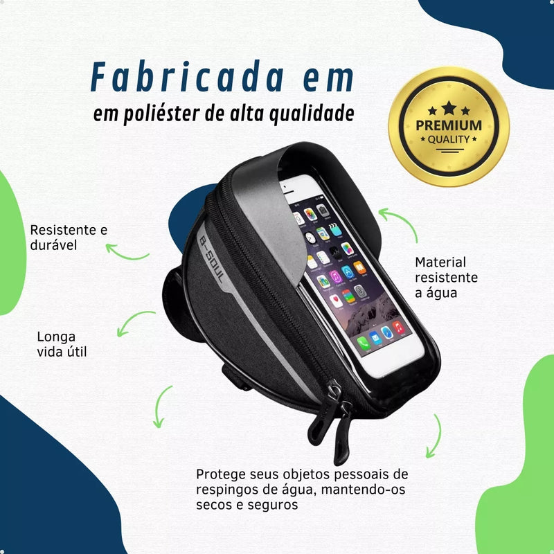 Bolsa suporte de celular para bike - impermeável (B-Soul)