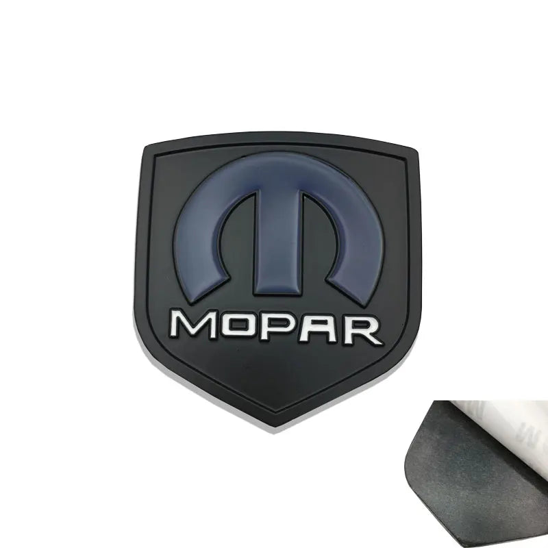 Emblema automotivo MOPAR em 3D - Badge preto