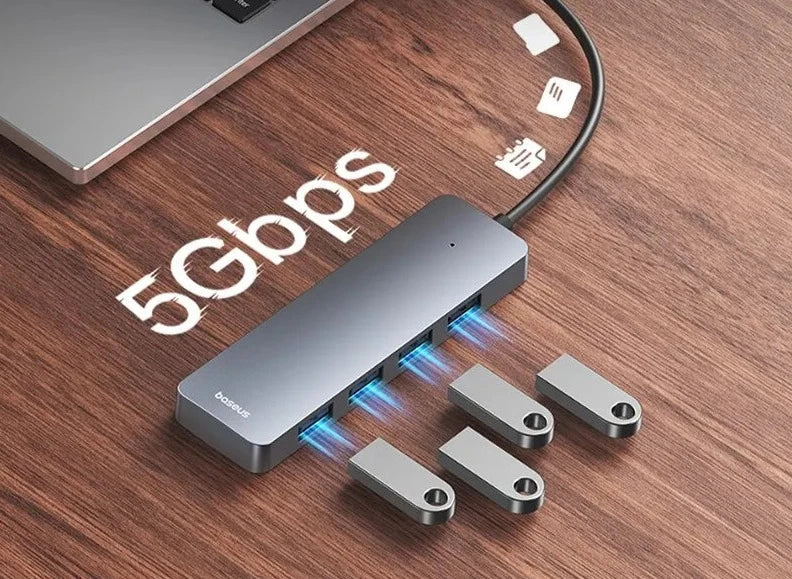 Hub USB Baseus com 4 portas 3.0