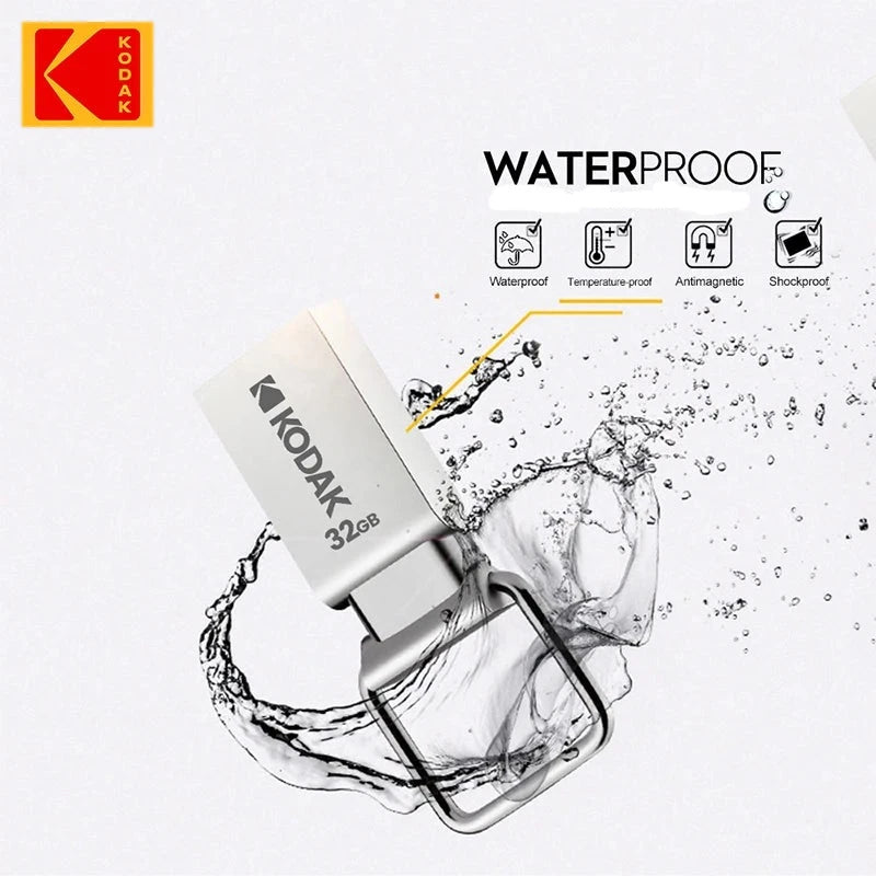 Pendrive Mini KODAK K112 com 32 GB em Metal USB 2.0