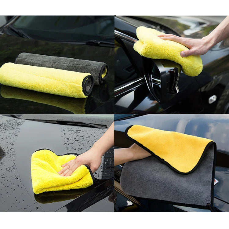 Kit Toalha Automotiva de Microfibra para secagem rápida