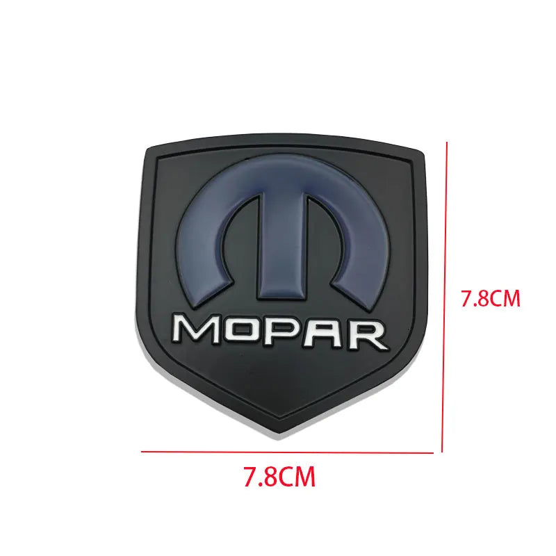 Emblema automotivo MOPAR em 3D - Badge preto