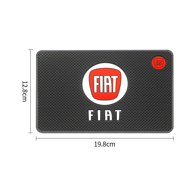 Tapete antiderrapante Fiat para painel automotivo - ideal para celular