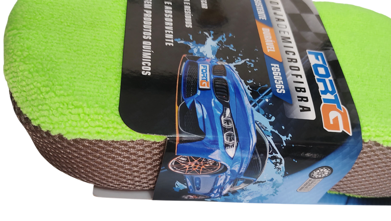 Esponja de Microfibra para Limpeza Automotiva 30x23x10 -  FORTG
