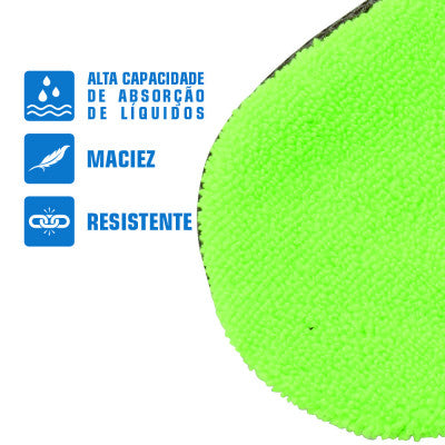 Esponja de Microfibra para Limpeza Automotiva 30x23x10 -  FORTG