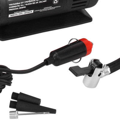 Mini Compressor de Ar 12v Automotivo 250Psi  - LITH
